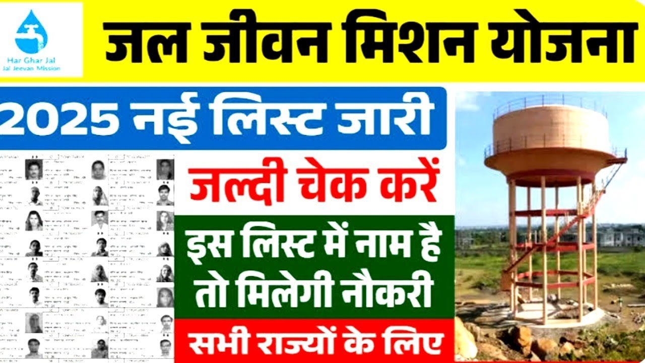 Jal Jeevan Mission Yojana List 2025